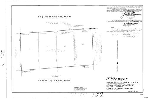 Click to see Parcel Map Book 1, pg. 132 (1971) of Nevada County Recorders Parcel Maps Book 1