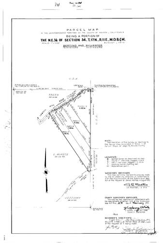Click to see Parcel Map Book 1, pg. 134 (1971) of Nevada County Recorders Parcel Maps Book 1