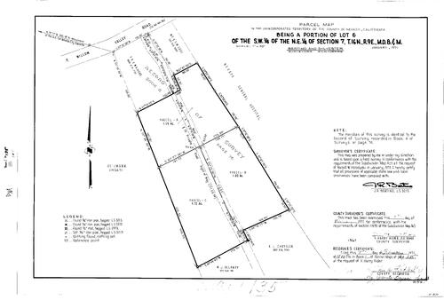 Click to see Parcel Map Book 1, pg. 135 (1971) of Nevada County Recorders Parcel Maps Book 1