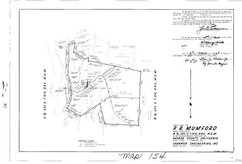 Click to see Parcel Map Book 1, pg. 154 (1971) of Nevada County Recorders Parcel Maps Book 1