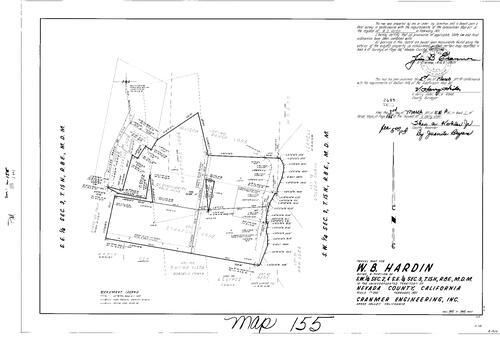 Click to see Parcel Map Book 1, pg. 155 (1971) of Nevada County Recorders Parcel Maps Book 1
