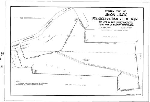 Click to see Parcel Map Book 1, pg. 156 (1971) of Nevada County Recorders Parcel Maps Book 1