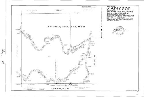 Click to see Parcel Map Book 1, pg. 176 (1971) of Nevada County Recorders Parcel Maps Book 1