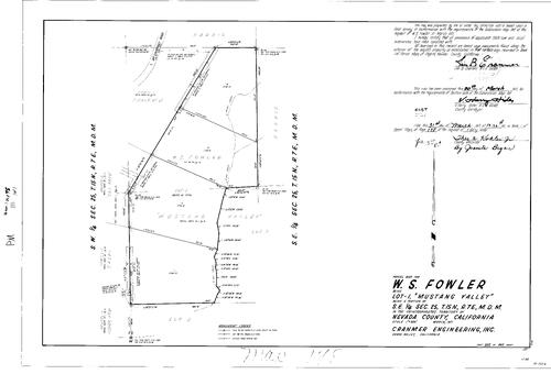 Click to see Parcel Map Book 1, pg. 178 (1971) of Nevada County Recorders Parcel Maps Book 1