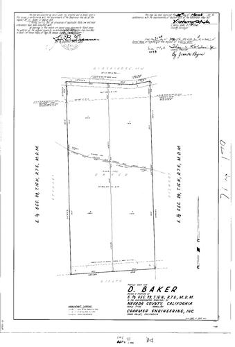 Click to see Parcel Map Book 1, pg. 179 (1971) of Nevada County Recorders Parcel Maps Book 1
