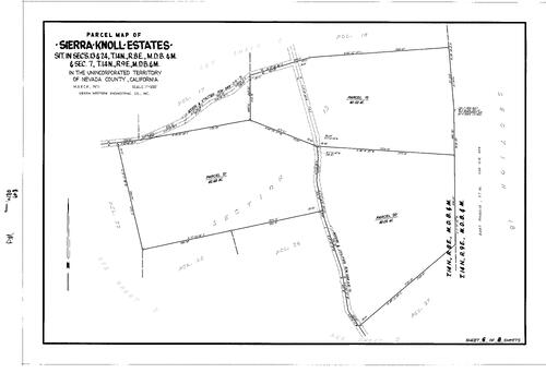 Click to see Parcel Map Book 1, pg. 180 (1971) of Nevada County Recorders Parcel Maps Book 1