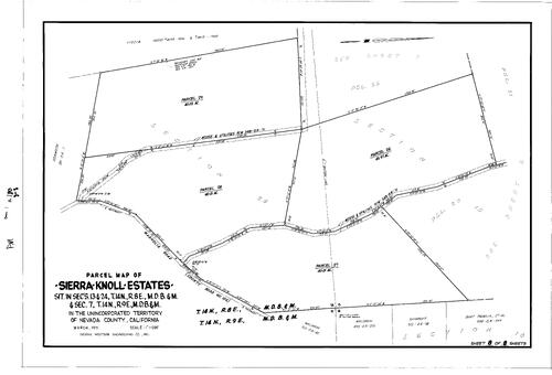Click to see Parcel Map Book 1, pg. 180 (1971) of Nevada County Recorders Parcel Maps Book 1