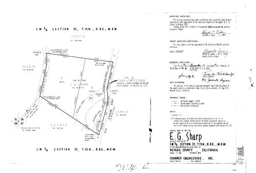Click to see Parcel Map Book 10, pg. 4 (1975) of Nevada County Recorders Parcel Maps Book 10