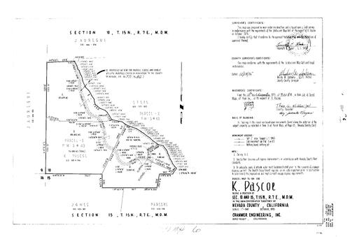 Click to see Parcel Map Book 10, pg. 6 (1975) of Nevada County Recorders Parcel Maps Book 10