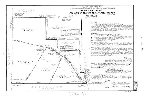 Click to see Parcel Map Book 10, pg. 13 (1975) of Nevada County Recorders Parcel Maps Book 10