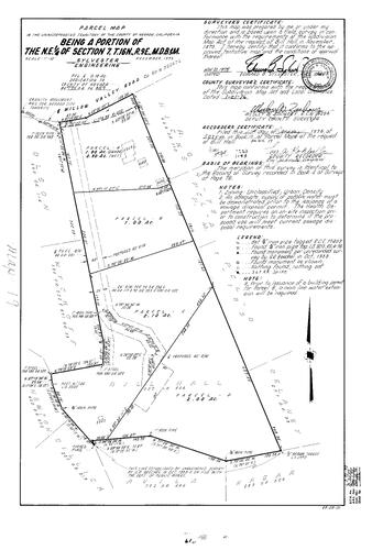 Click to see Parcel Map Book 10, pg. 19 (1976) of Nevada County Recorders Parcel Maps Book 10