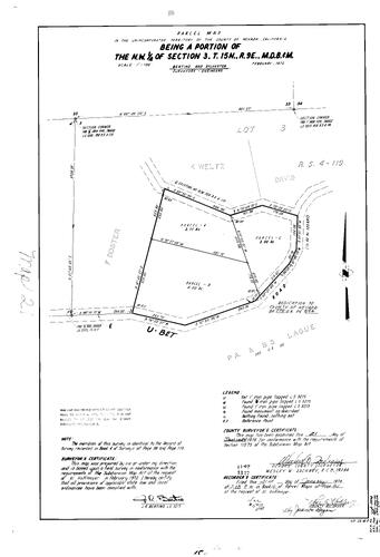 Click to see Parcel Map Book 10, pg. 21 (1976) of Nevada County Recorders Parcel Maps Book 10