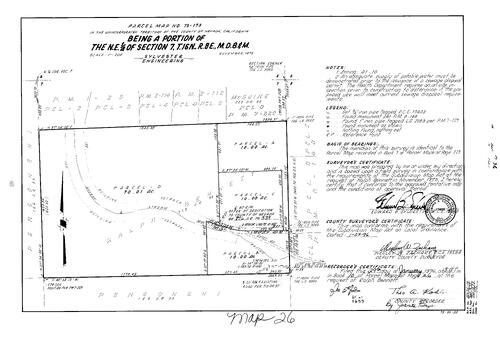 Click to see Parcel Map Book 10, pg. 26 (1976) of Nevada County Recorders Parcel Maps Book 10