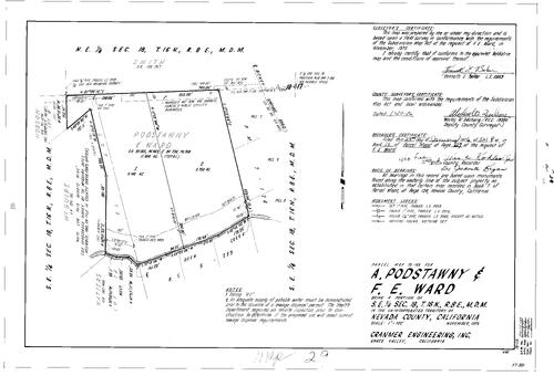 Click to see Parcel Map Book 10, pg. 29 (1976) of Nevada County Recorders Parcel Maps Book 10