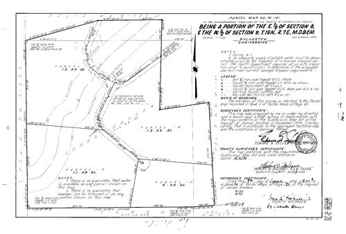 Click to see Parcel Map Book 10, pg. 71 (1976) of Nevada County Recorders Parcel Maps Book 10