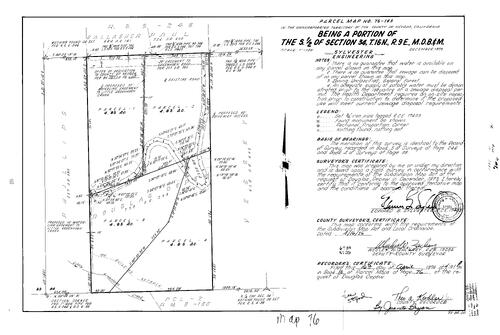Click to see Parcel Map Book 10, pg. 76 (1976) of Nevada County Recorders Parcel Maps Book 10