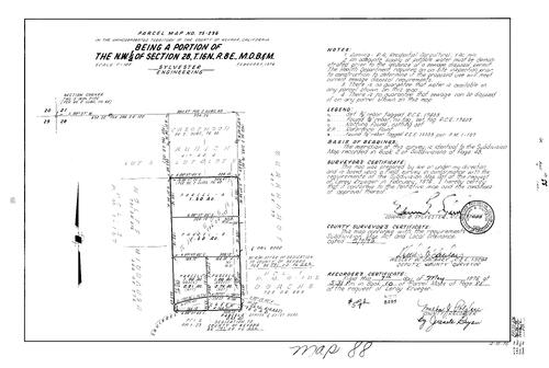 Click to see Parcel Map Book 10, pg. 88 (1976) of Nevada County Recorders Parcel Maps Book 10