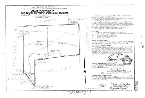 Click to see Parcel Map Book 10, pg. 89 (1976) of Nevada County Recorders Parcel Maps Book 10