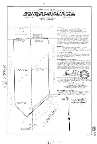 Click to see Parcel Map Book 10, pg. 90 (1976) of Nevada County Recorders Parcel Maps Book 10