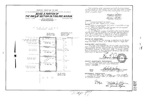 Click to see Parcel Map Book 10, pg. 97 (1976) of Nevada County Recorders Parcel Maps Book 10