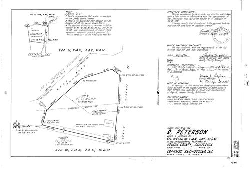 Click to see Parcel Map Book 10, pg. 116 (1976) of Nevada County Recorders Parcel Maps Book 10