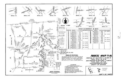Click to see Parcel Map Book 10, pg. 133 (1976) of Nevada County Recorders Parcel Maps Book 10