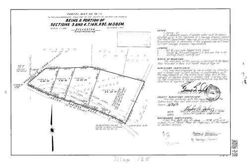 Click to see Parcel Map Book 10, pg. 135 (1976) of Nevada County Recorders Parcel Maps Book 10