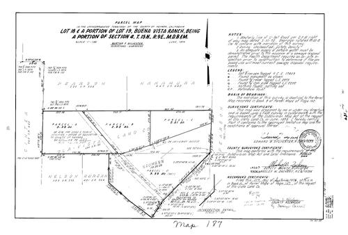 Click to see Parcel Map Book 10, pg. 187 (1976) of Nevada County Recorders Parcel Maps Book 10