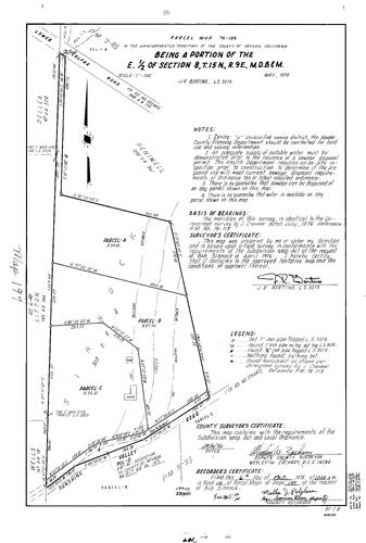 Click to see Parcel Map Book 10, pg. 197 (1976) of Nevada County Recorders Parcel Maps Book 10