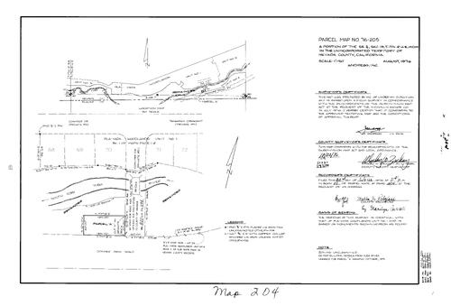 Click to see Parcel Map Book 10, pg. 204 (1976) of Nevada County Recorders Parcel Maps Book 10