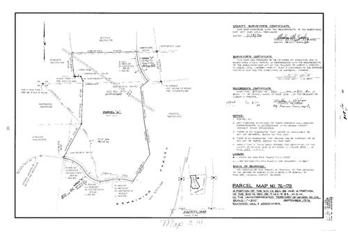 Click to see Parcel Map Book 10, pg. 214 (1976) of Nevada County Recorders Parcel Maps Book 10