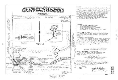 Click to see Parcel Map Book 10, pg. 234 (1976) of Nevada County Recorders Parcel Maps Book 10