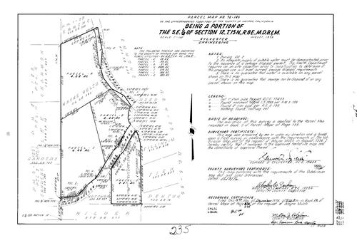 Click to see Parcel Map Book 10, pg. 235 (1976) of Nevada County Recorders Parcel Maps Book 10