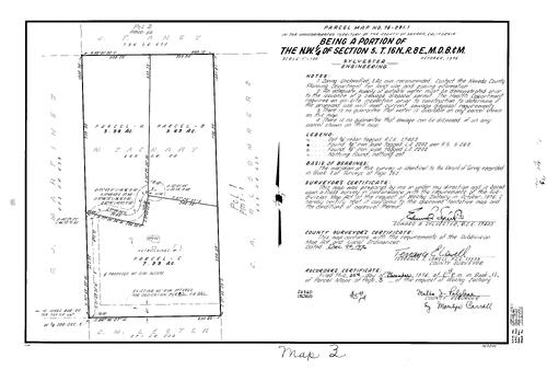 Click to see Parcel Map Book 11, pg. 3 (1976) of Nevada County Recorders Parcel Maps Book 11