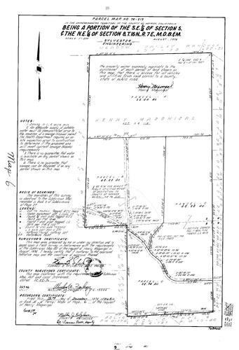 Click to see Parcel Map Book 11, pg. 6 (1976) of Nevada County Recorders Parcel Maps Book 11