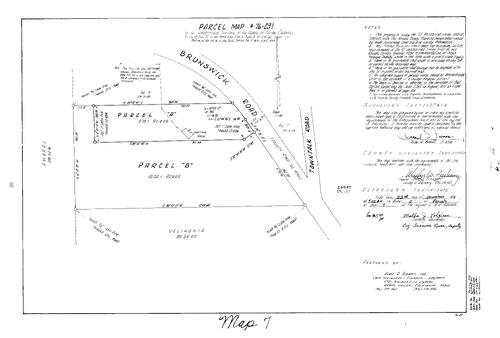 Click to see Parcel Map Book 11, pg. 7 (1976) of Nevada County Recorders Parcel Maps Book 11