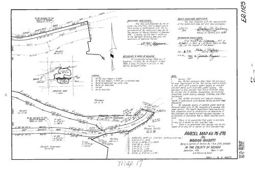 Click to see Parcel Map Book 11, pg. 17 (1977) of Nevada County Recorders Parcel Maps Book 11