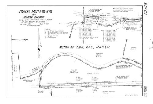 Click to see Parcel Map Book 11, pg. 17 (1977) of Nevada County Recorders Parcel Maps Book 11