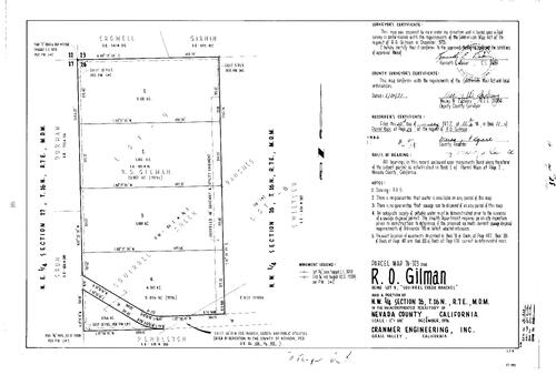 Click to see Parcel Map Book 11, pg. 28 (1977) of Nevada County Recorders Parcel Maps Book 11
