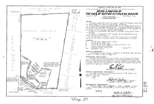 Click to see Parcel Map Book 11, pg. 34 (1977) of Nevada County Recorders Parcel Maps Book 11