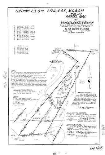 Click to see Parcel Map Book 11, pg. 46 (1977) of Nevada County Recorders Parcel Maps Book 11