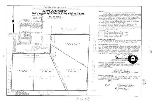 Click to see Parcel Map Book 11, pg. 49 (1977) of Nevada County Recorders Parcel Maps Book 11