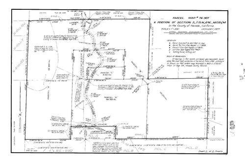Click to see Parcel Map Book 11, pg.52 (1977) of Nevada County Recorders Parcel Maps Book 11