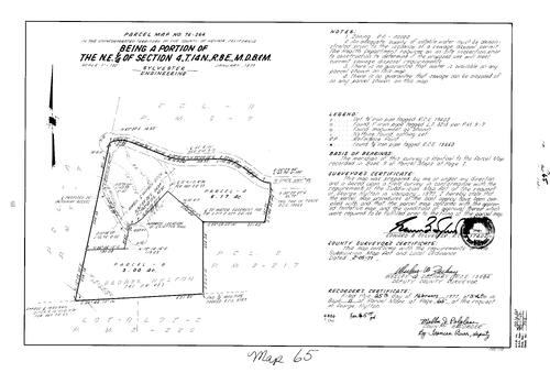 Click to see Parcel Map Book 11, pg.65 (1977) of Nevada County Recorders Parcel Maps Book 11