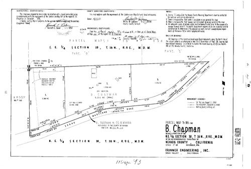 Click to see Parcel Map Book 11, pg. 93 (1977) of Nevada County Recorders Parcel Maps Book 11
