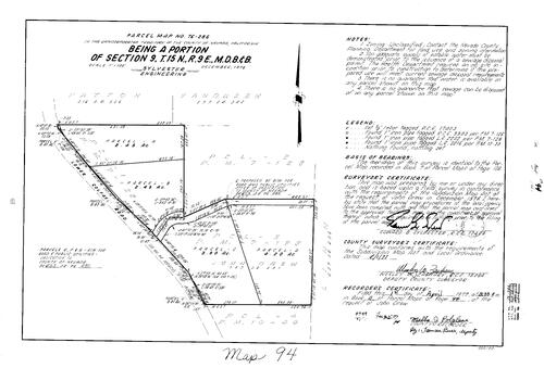 Click to see Parcel Map Book 11, pg. 94 (1977) of Nevada County Recorders Parcel Maps Book 11