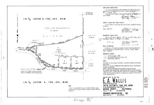 Click to see Parcel Map Book 11, pg. 95 (1977) of Nevada County Recorders Parcel Maps Book 11
