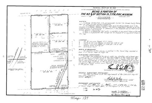 Click to see Parcel Map Book 11, pg. 127 (1977) of Nevada County Recorders Parcel Maps Book 11