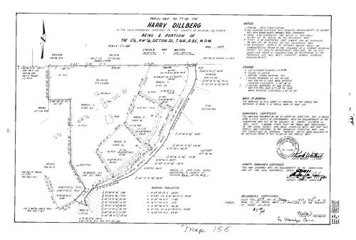 Click to see Parcel Map Book 11, pg. 155 (1977) of Nevada County Recorders Parcel Maps Book 11