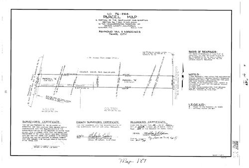 Click to see Parcel Map Book 11, pg. 189 (1977) of Nevada County Recorders Parcel Maps Book 11